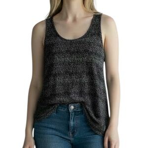 Scotch & Soda long black abstract printed tank top size 2 excellent condition